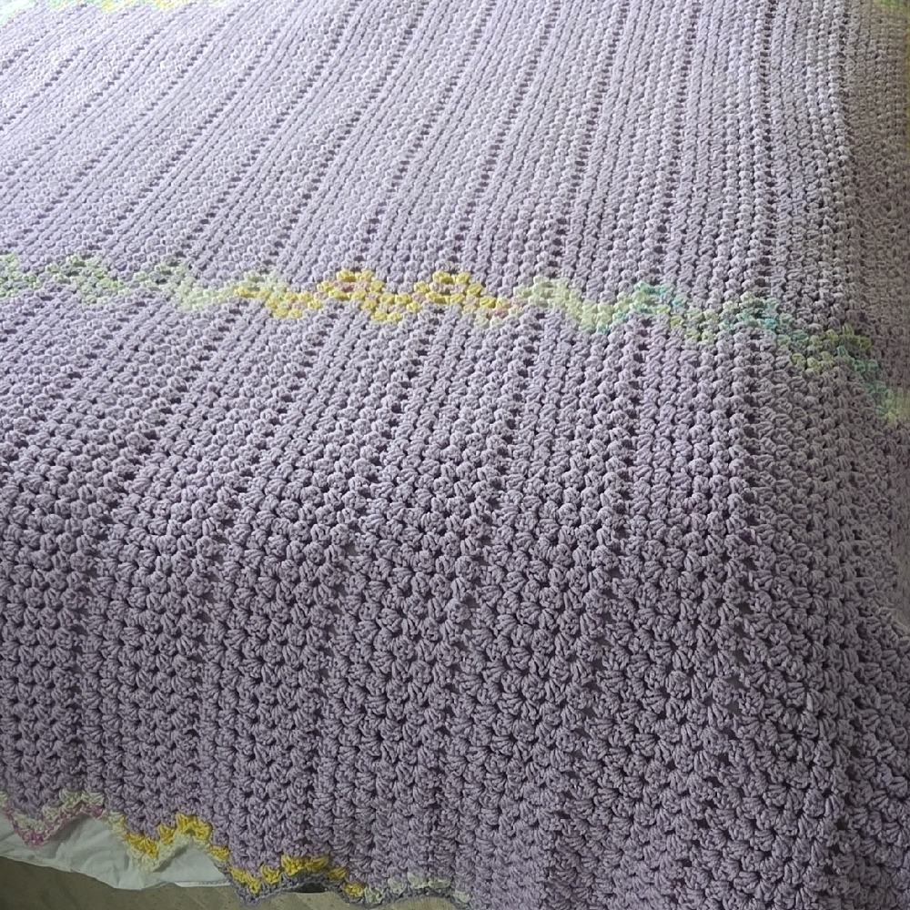 Lavender Crochet Blanket